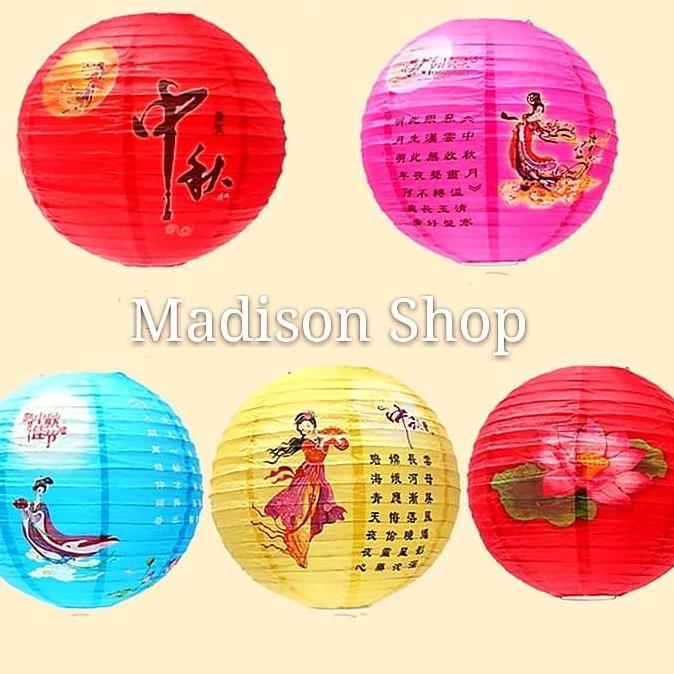 Jual Trend Lampion Kertas Putri China Dekorasi Imlek Bola Lampu Gantung