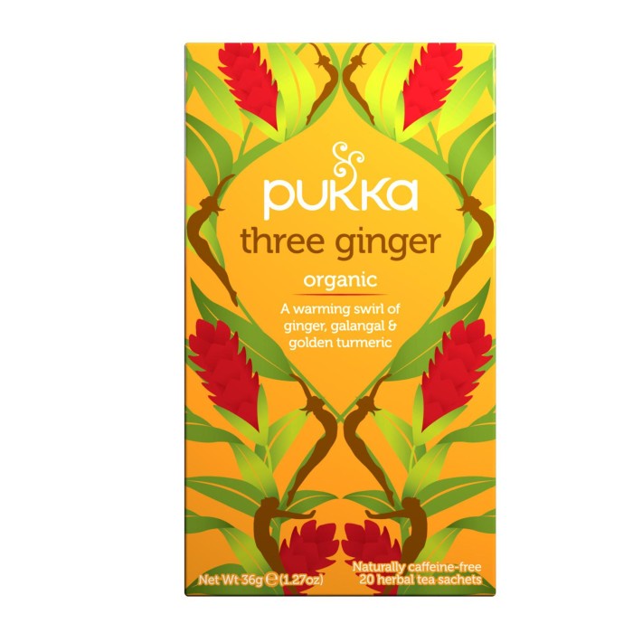 

Pukka Herbal Tea Three Ginger Organic 20 x 1.8 Gram