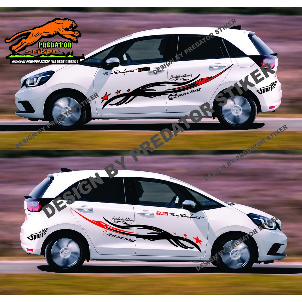 terbaru cutting stiker mobil Honda jazz stiker list stripe mobil honda jazz all new universal