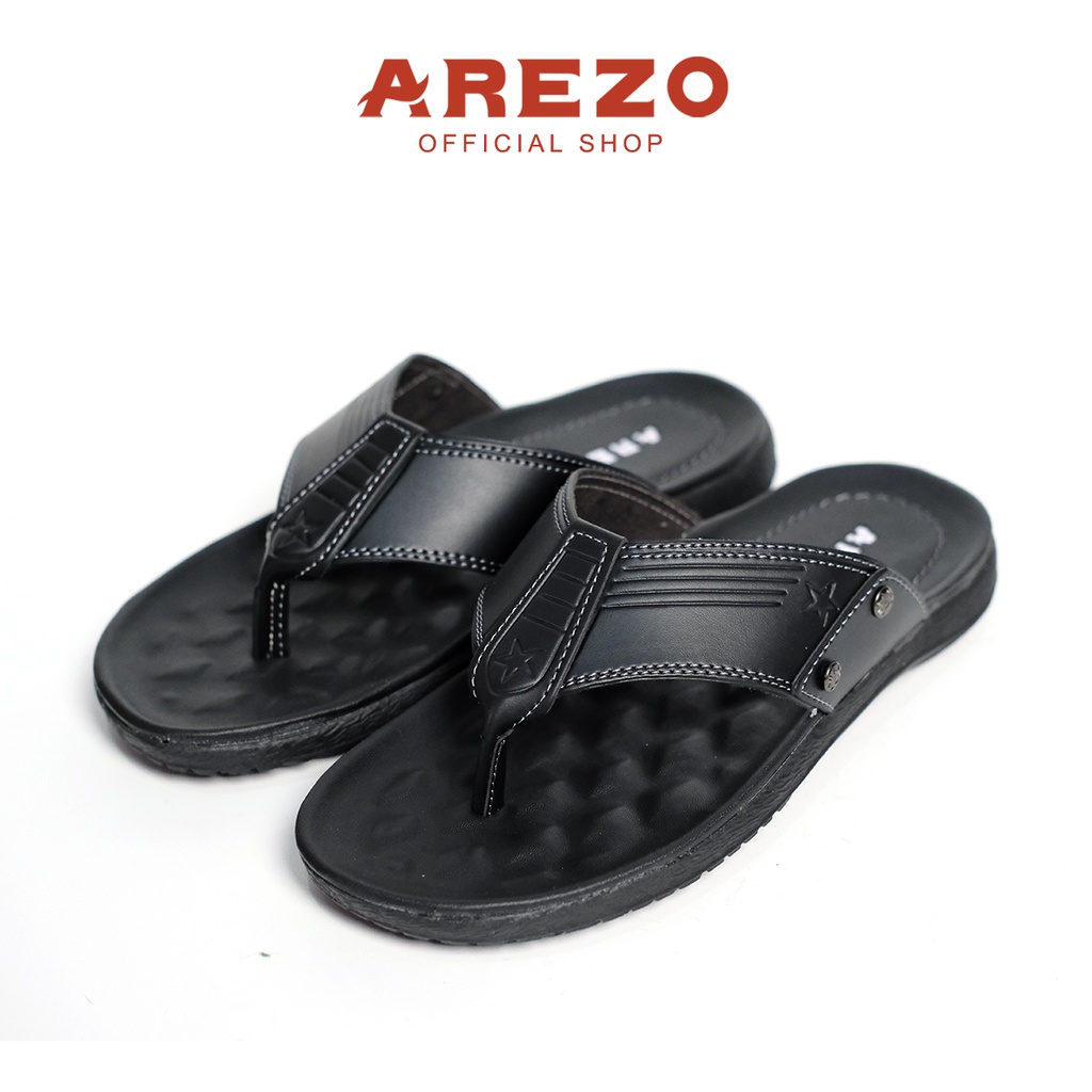 Sandal import Arezo Slop Pria Casual Sendal Selop Cowok Distro Kekinian Branded Cowok Laki Laki Casual Kekinian Berkualitas S 04