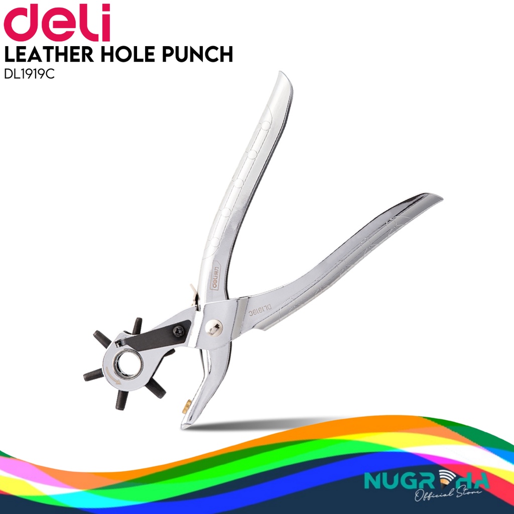 

Deli Hole Puncher / Tang Pembolong Pelubang Sabuk Gesper Kulit DL1919C