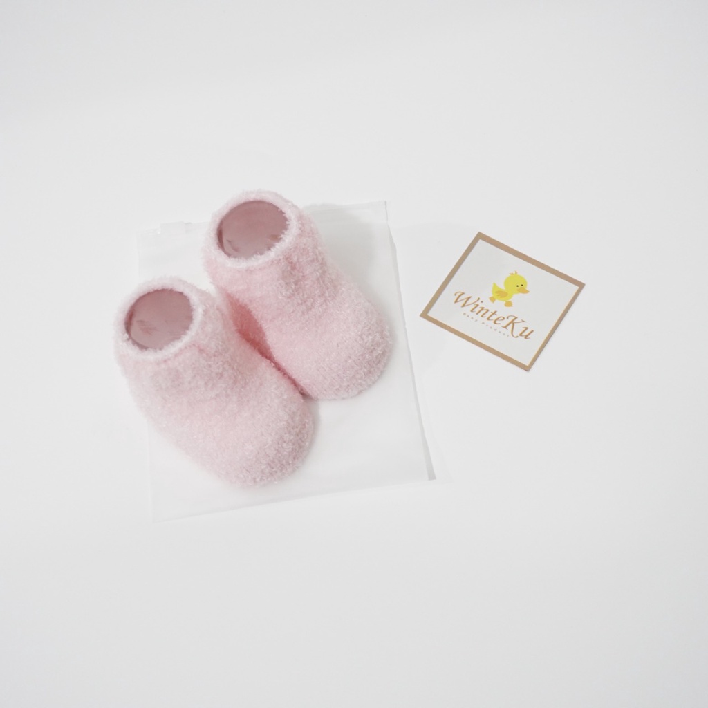 Winteku Baby Sock Fluffy NewBorn - Winteku kaos kaki Bayi Super Soft New Born