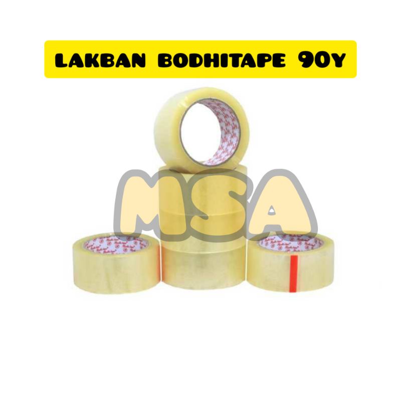 

lakban tebal 90y bening/coklat merk SKS