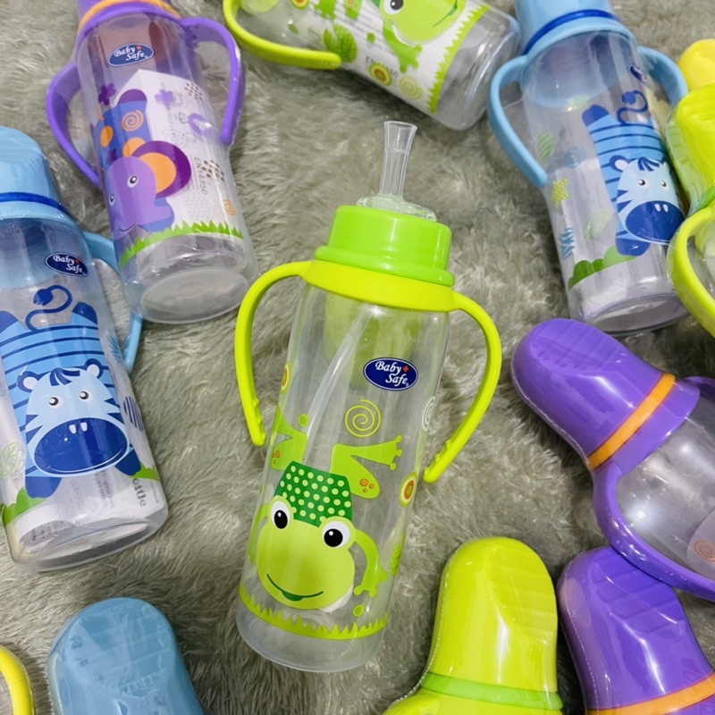 PAKET MURAH Botol Minum Baby Safe+Sedotan Standar 250ML