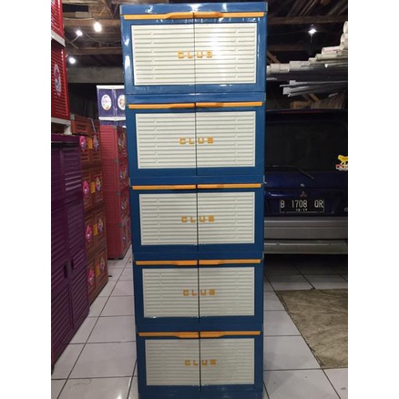 

Lemari Plastik Club Susun 5 (Besar) - CMMY stock ready