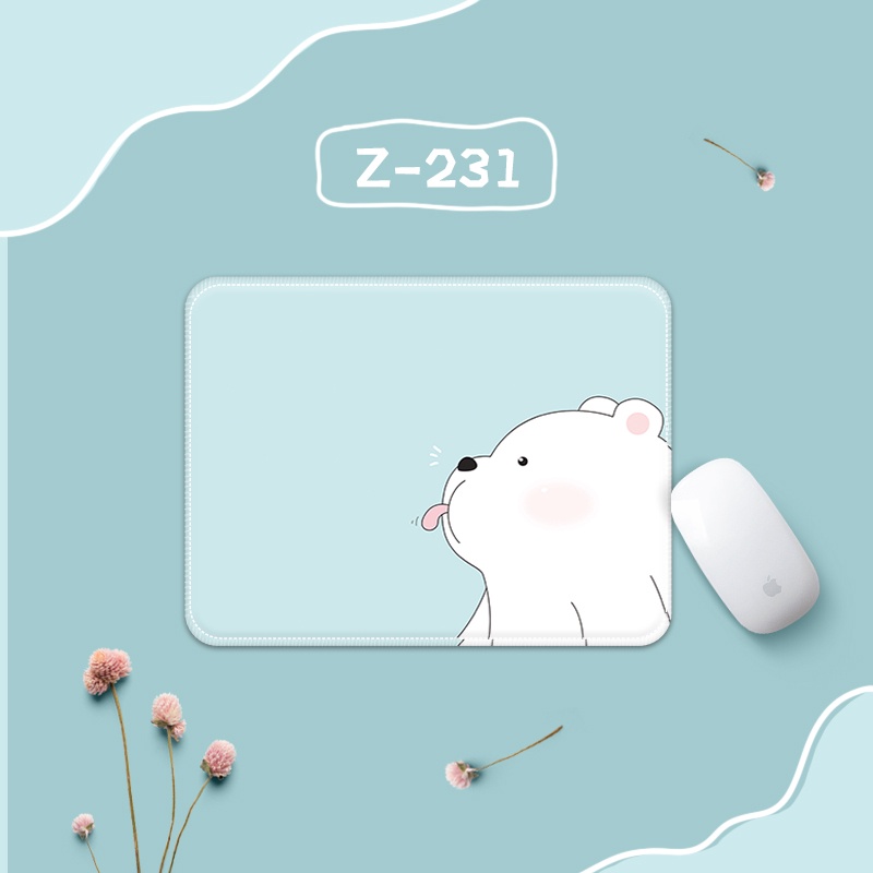 Mouse Pad Tebal Anti Slip Motif Kartun Bisa Dicuci Untuk Laptop / Komputer