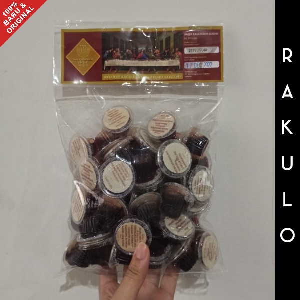 

NEW Anggur Perjamuan Kudus Cup dan Hosti Ayat Roti Kemasan isi 50 Pcs