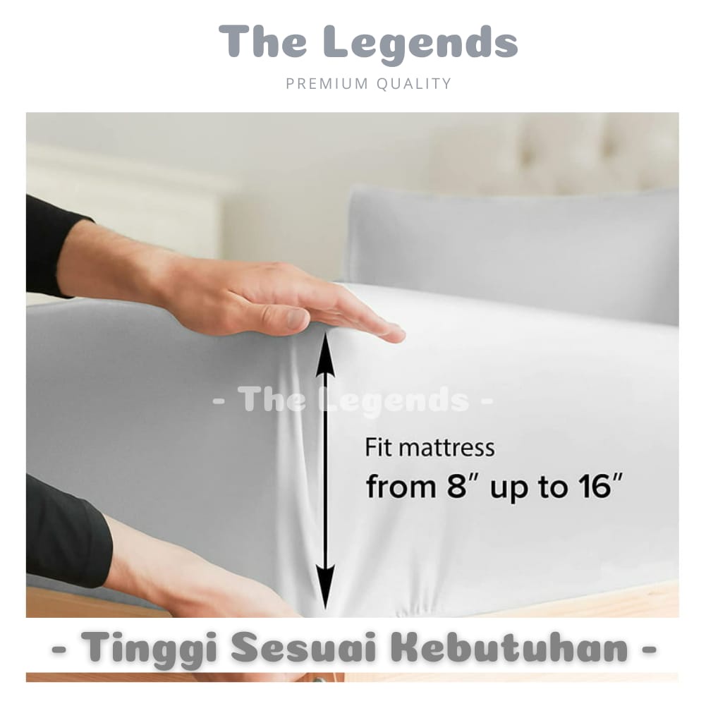 Sprei Polos 140x200 Sudut Karet 140x200x15 140x200x20 140x200x25 140x200x30 Lembut Murah