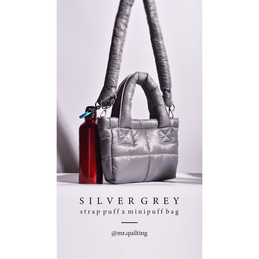 Mr.quilting strap plaid x puff series