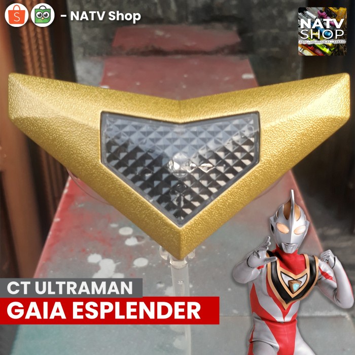 CT Ultraman Gaia Esplender Changer Spark Mainan alat berubah keren