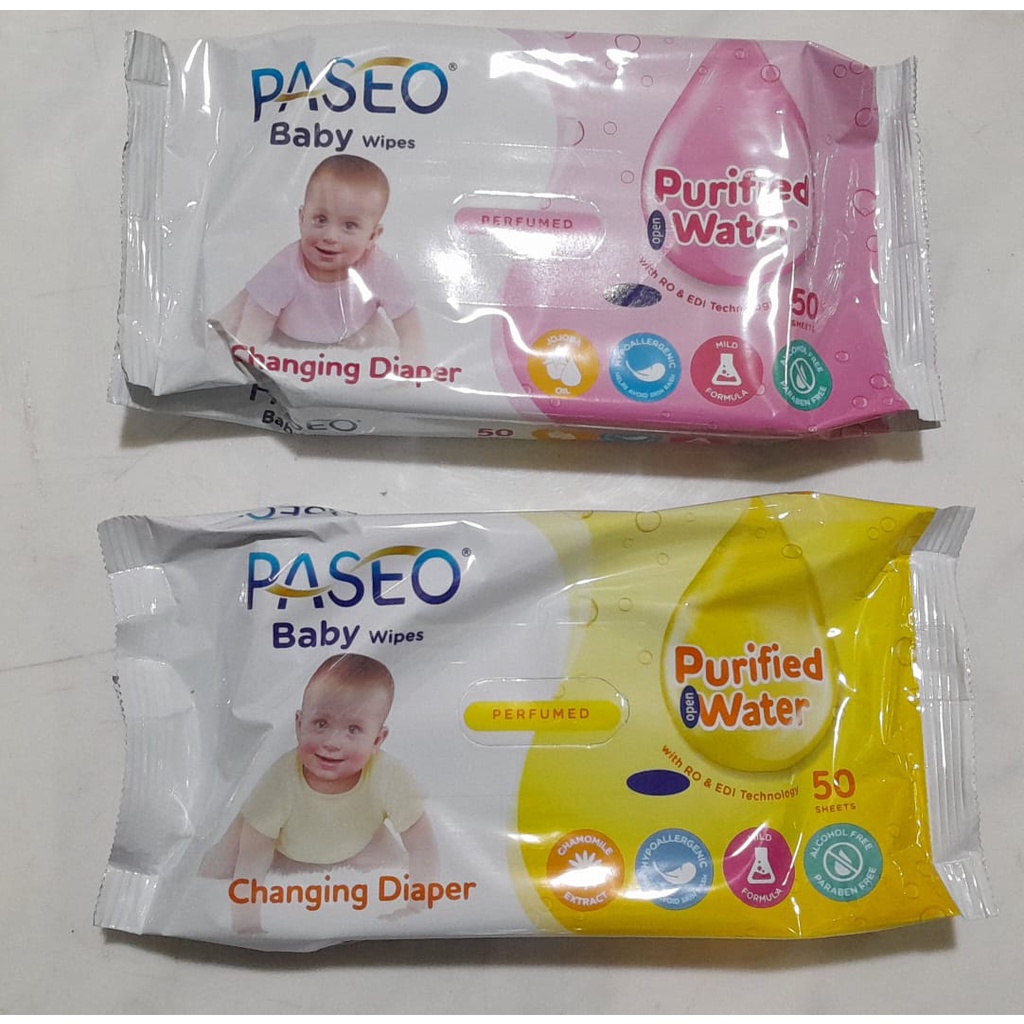 Paseo Baby Wet Wipes / Tisu Basah (50pcs/pack)