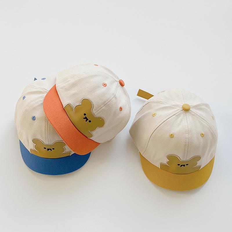 COD- Topi Baseball anak laki laki usia 1-4 tahun impor korea / topi premium impor korea Motif HUG BEAR