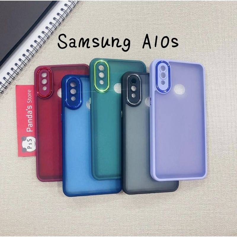 Case Samsung A10s Metal Chrome Softcase Dove Premium Luxury PSS