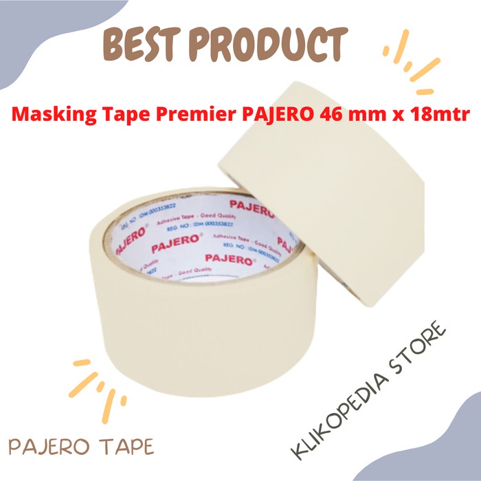 

Masking Tape PAJERO Premier / Isolasi Kertas 2" x 20 Yard