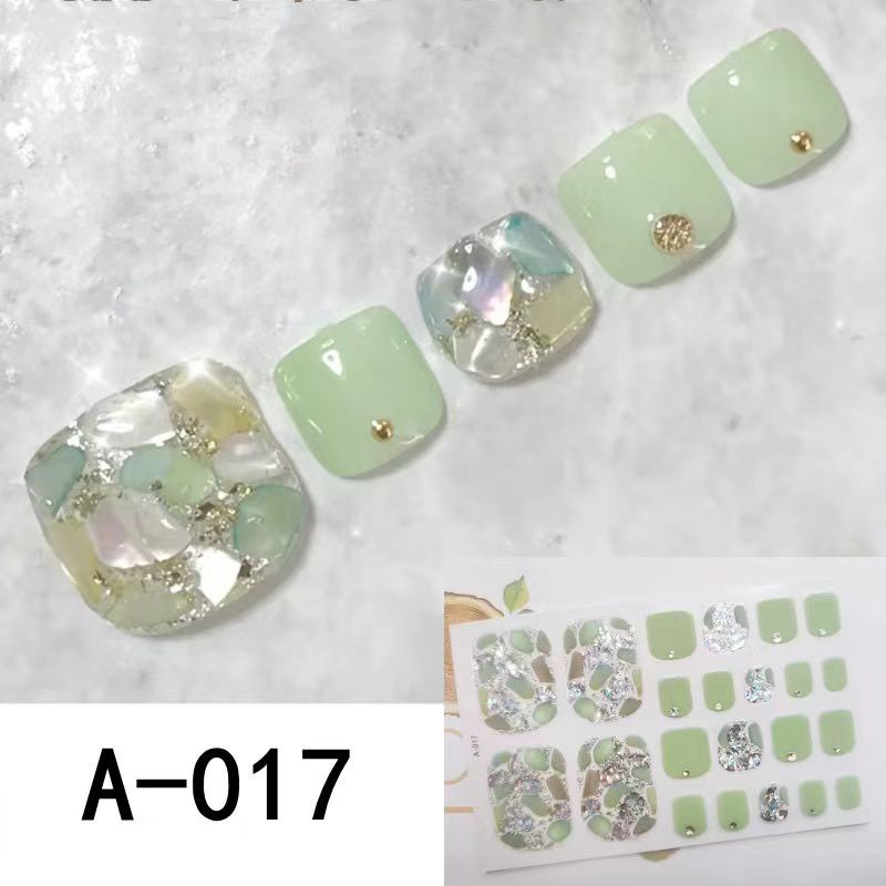 1SET STIKER NAILART KUKU KAKI MOTIF CANTIK GAYA JEPANG  STICKER FEET TOE MOTIF 3D BEST SELLER