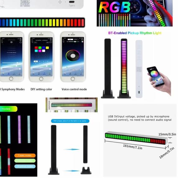 Audio Spectrum indicator bar LED RGB