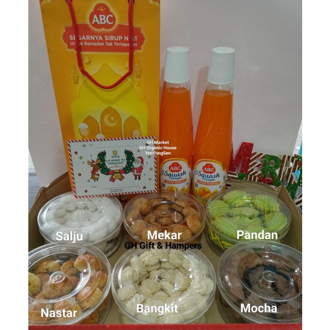 

Kue Kering Natal + 2 Sirup + Kartu Ucapan / Hampers / Parcel Christmas Gift