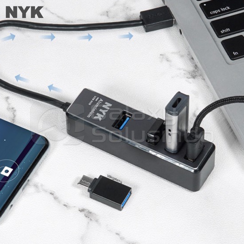 NYK UC-01 4 Port USB 3.0 with OTG Type-C USB Hub