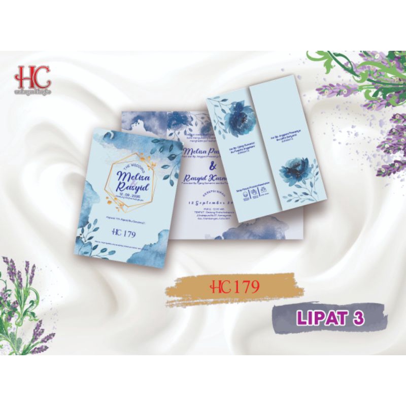 Blanko undangan pernikahan HC 179