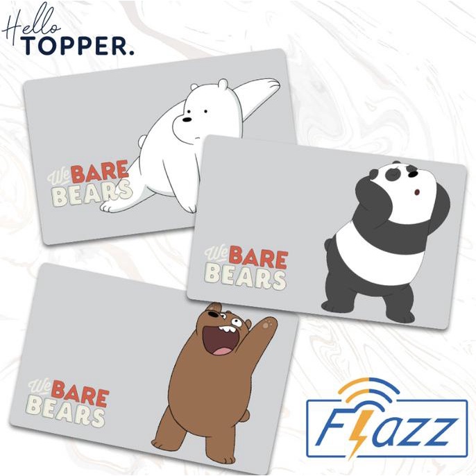 Kartu FLAZZ We Bare Bears | Flazz Card Kartu Flazz