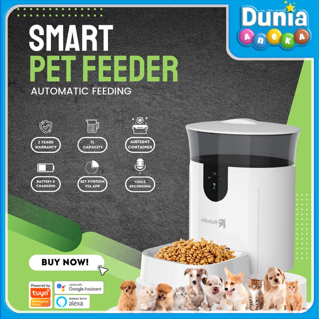 ROBOLIFE TEMPAT MAKAN HEWAN OTOMATIS / SMART PET FEEDER