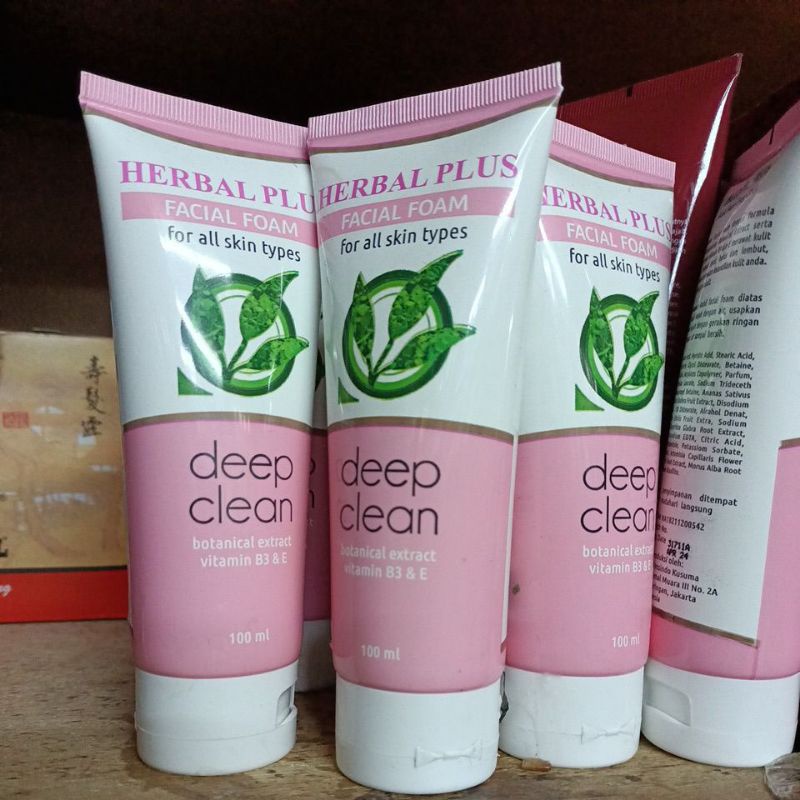 Facial Foam Herbal plus deep clean 100ml For All Skin