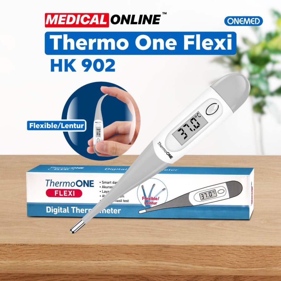 THERMOMETER DIGITAL THERMO ONE FLEXI HK 902 HK902 ONEMED MEDICALONLINE MEDICAL ONLINE