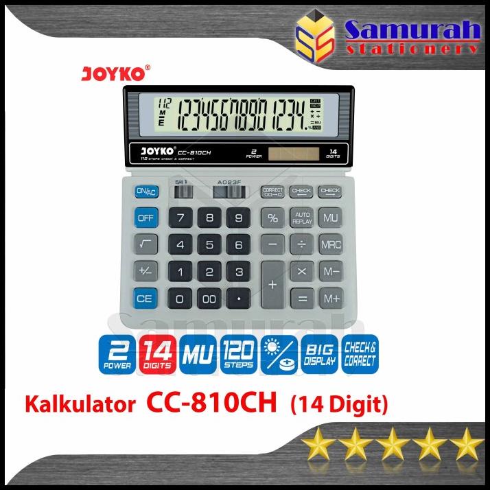 

Kalkulator Joyko Cc 810Ch / Mesin Hitung Cc-810Ch Calculator 14 Digit