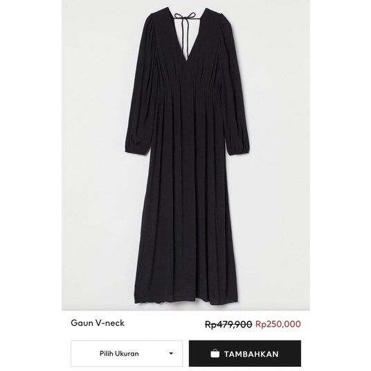 H&M V neck dress sz M