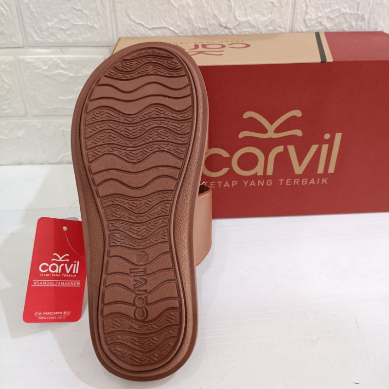 Sandal Kokop Pria Merk Carvil Tipe Revino 02 M | Sandal Sopan Carvil | Sandal Carvil Pria Size 38-43
