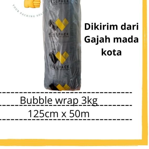 

Bubble wrap hitam wellpack 125cm x 50m