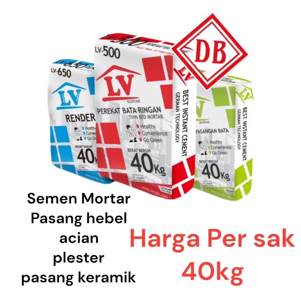 Jual Semen Mortar Lv Per Sak Kg Semen Prekat Bata Ringan Hubel