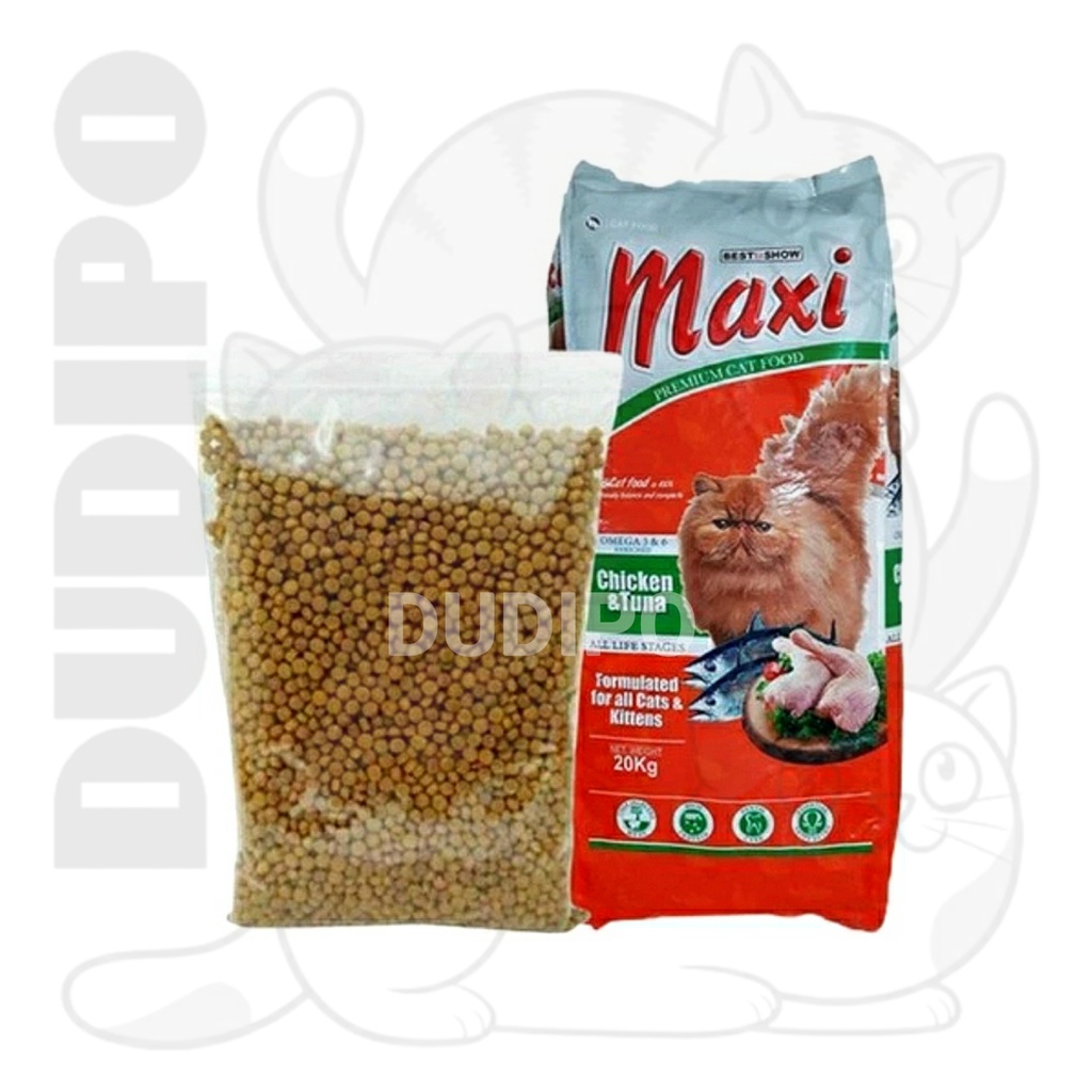 Maxi Cat Food Makanan Kucing Maxi Kitten & Adult 1Kg