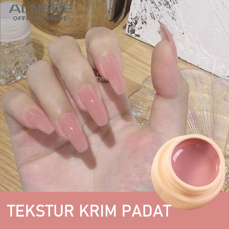 Alnece ORIGINAL Mud Gel Series UV Gel Nail Polish Kutek Gel 5gr halal untuk sholat