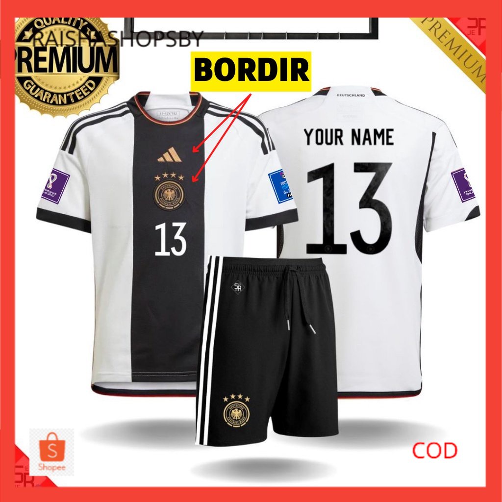 Kaos bola Jersey Jerman 2022 PIALA DUNIA Import High Quality Grade Ori PREMIUM baju sepak bola germa