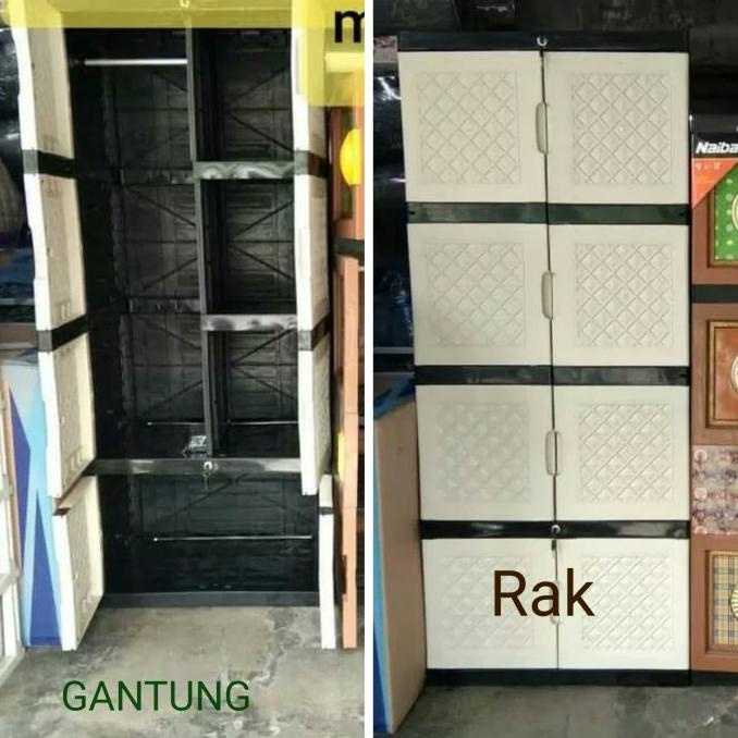 

LEMARI PLASTIK / LEMARI PAKAIAN GANTUNG JUMBO stock ready