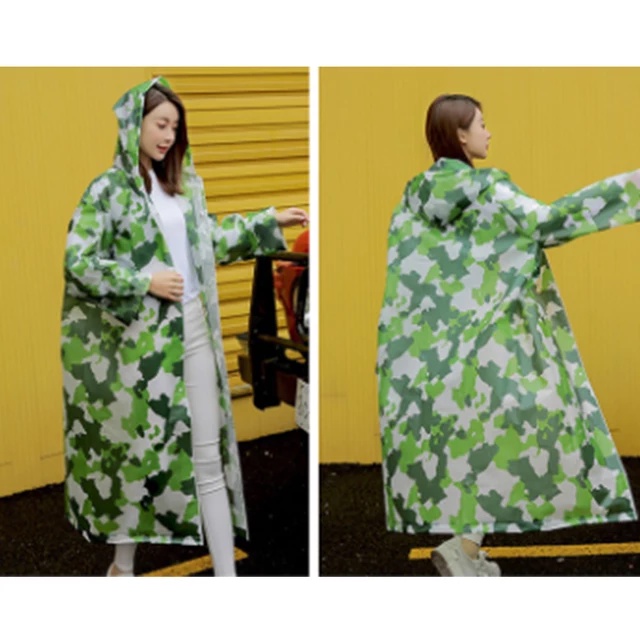 Jas Hujan EVA Raincoat Ponco Terusan EVA Dewasa Pria Wanita Motif Travel Fashion Yellow Lemon Apple Korea Style