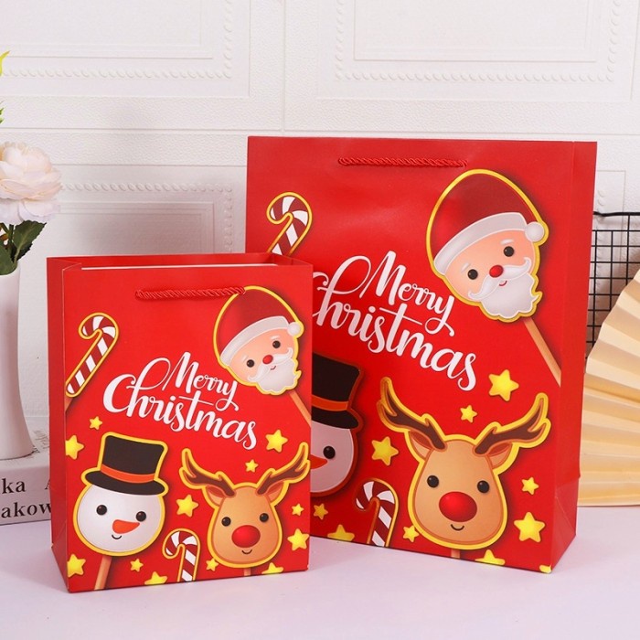 Paperbag Natal Kantong Goodie Bag Murah Merry Christmas Gift Bag Santa Paper Bag Natal Harga Grosir Temurah Merry Christmas