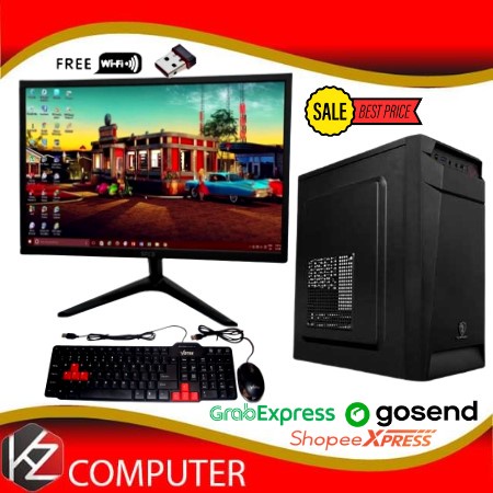 Komputer Full Set Murah Intel Core I5 Ram 8GB SSD 128GB HDD 500GB LED 19