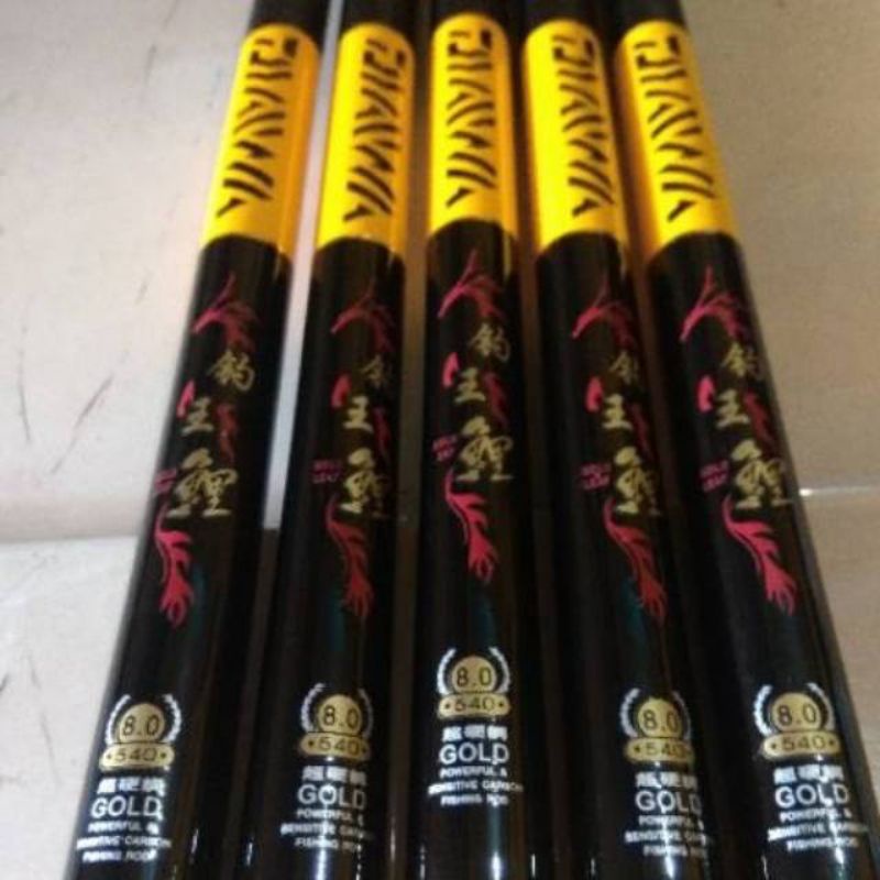 tegek daiwa hamon gold limited x torque kaku medium hard 6h +pucukan+packing pvc