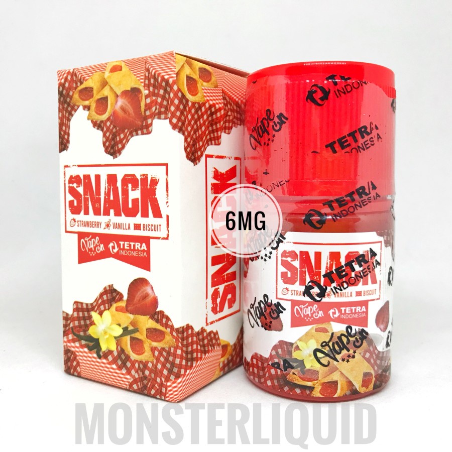 SNACK V1 STRAWBERRY VANILLA BISCUIT BY TETRA X ON 6MG 60ML
