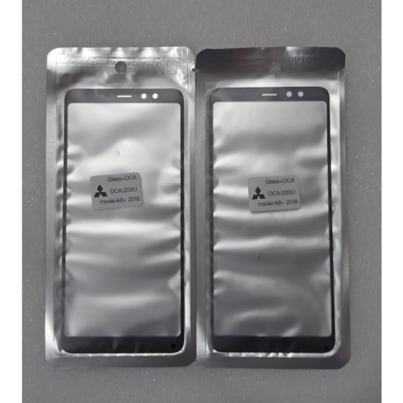 Kaca Lcd plus oca Glas Lcd Samsung Galaxy A8+ Plus 2018 Original