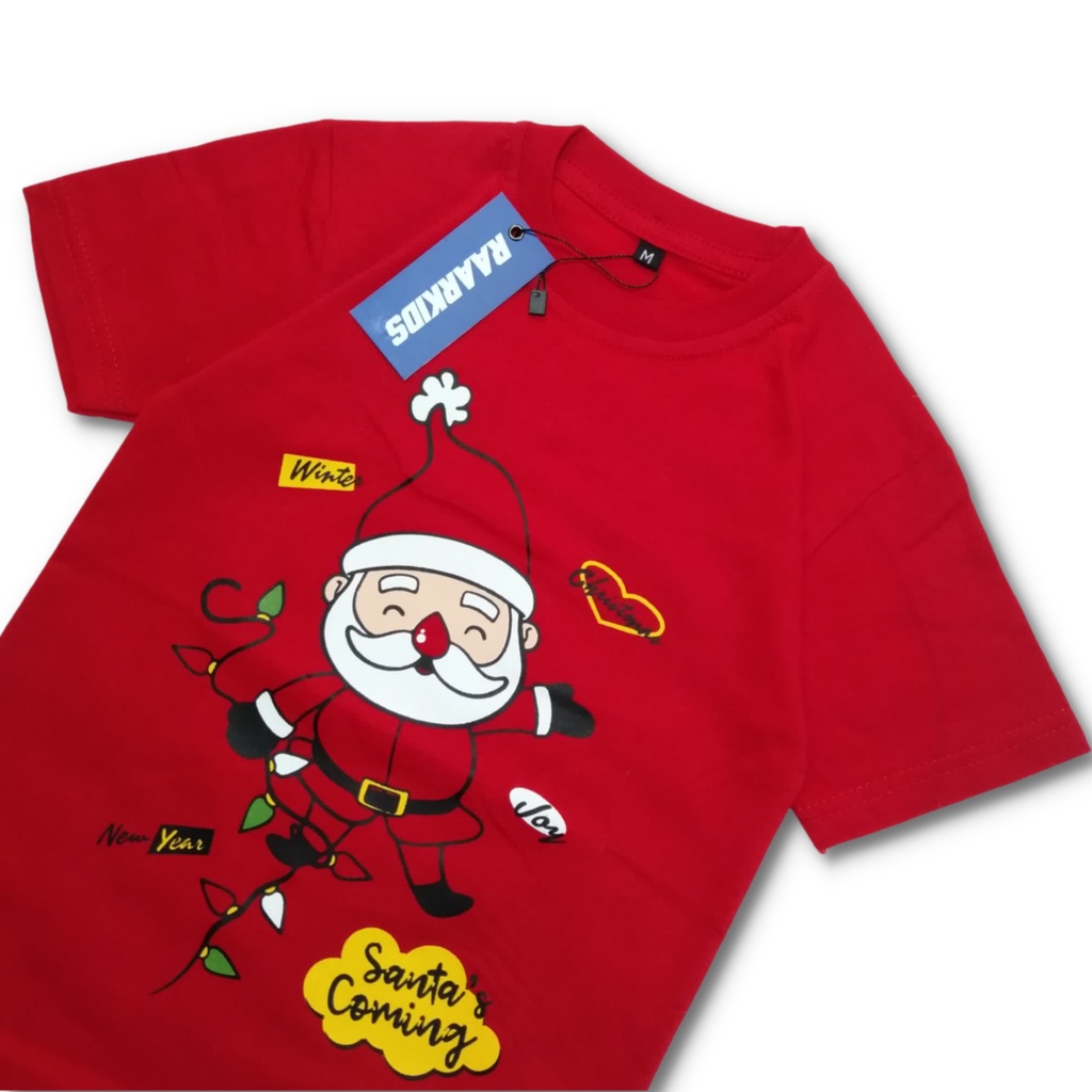 Kaos Natal merry christmas Anak Laki Laki Perempuan 1 8 Tahun Unisex By Raarkids