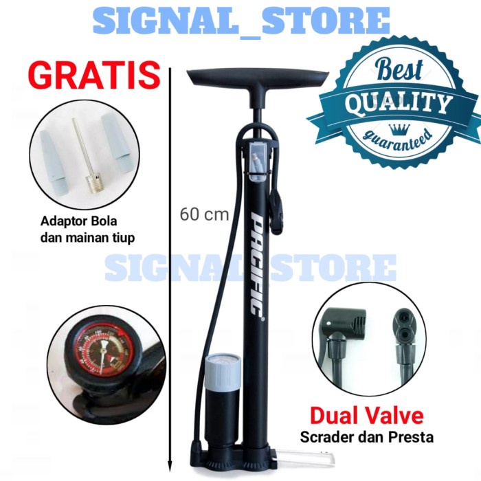 POMPA PACIFIC POMPA BAN MOTOR SEPEDA BOLA / POMPA PACIFIC POMPA BAN MOTOR BEBAS ONGKIR