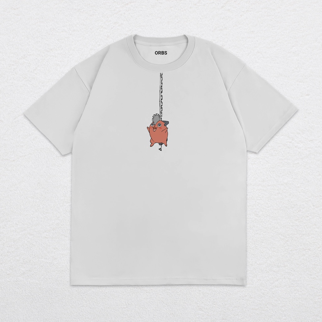 ORBSCO T-Shirt Kaos Distro Anime Pochita Chainsaw Man