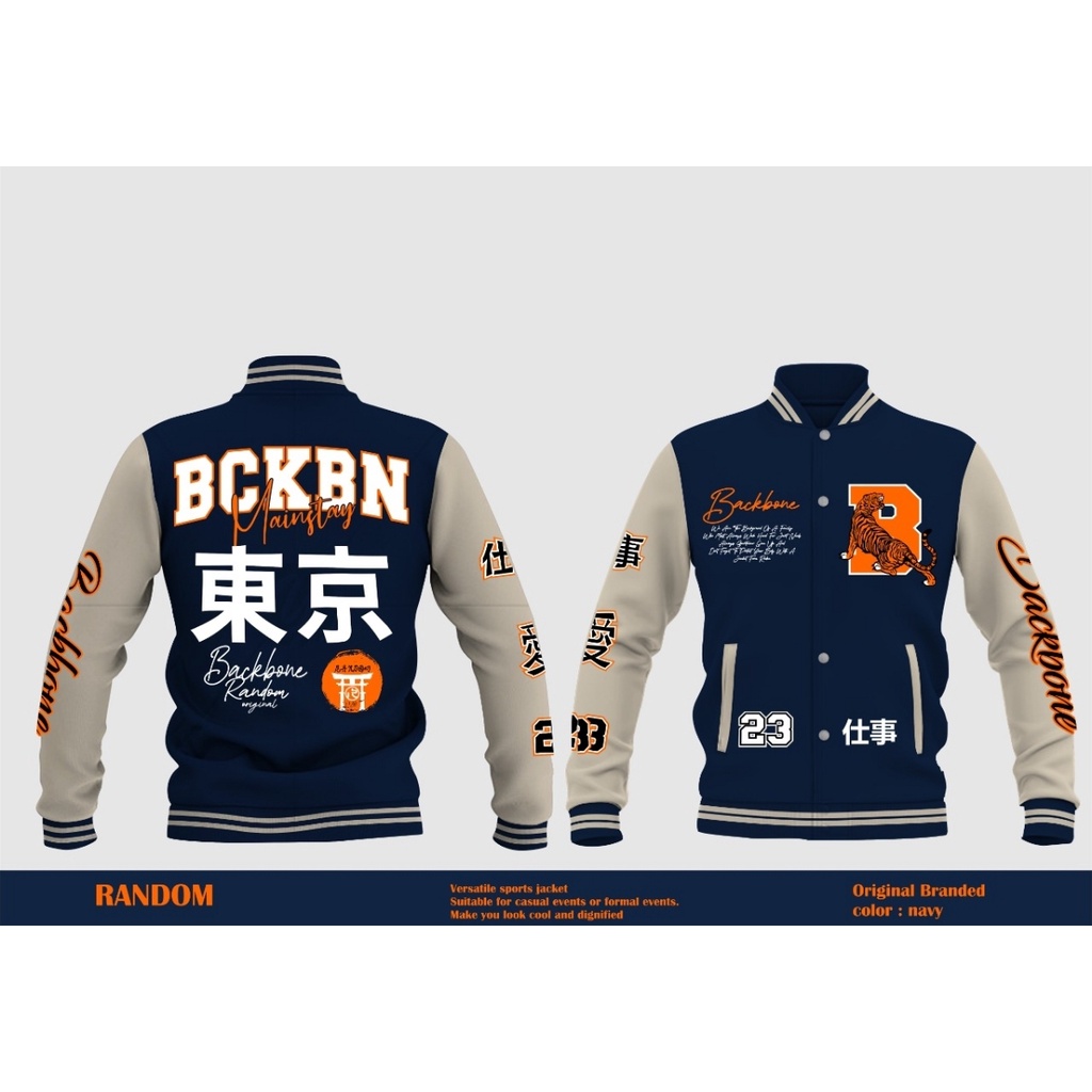 [[BEST SELLER]]Jaket Varsity Baseball Pria Wanita Varsity jacket Vintage Baseball - Random