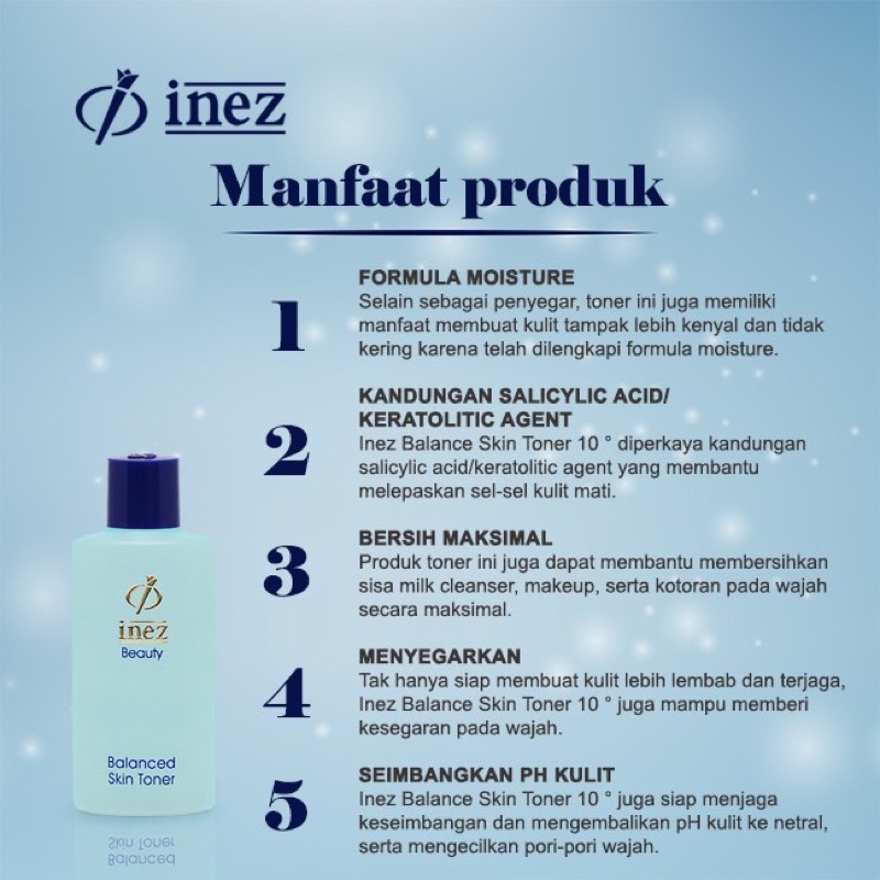 Inez Balanced Skin Toner For Normal To Dry Skin 150ML