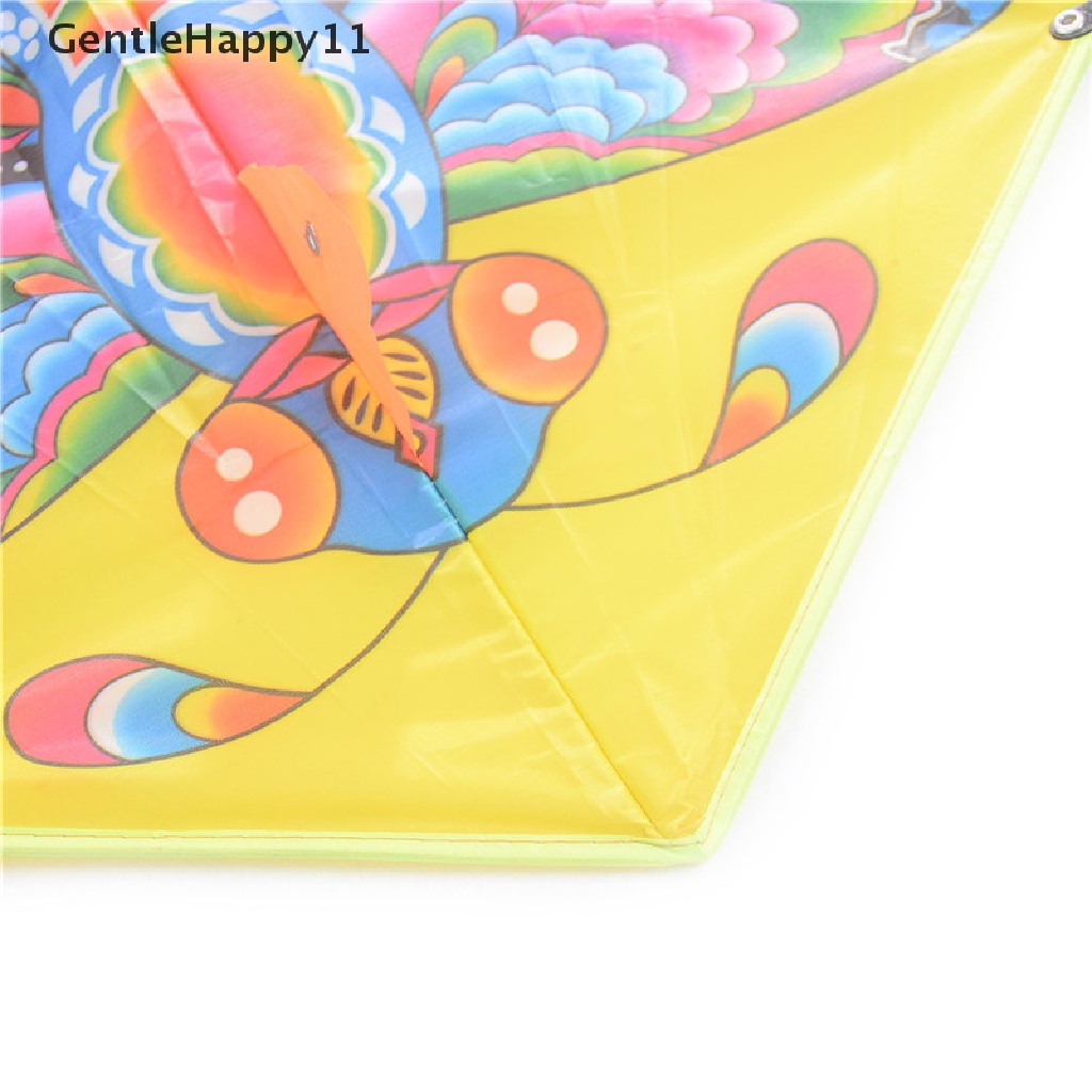 Gentlehappy 90 * 50cm Rain Butterfly Kite Outdoor Anak Layangan Stunt Kite Surf Dengan Control Bar 50M Dan Line Random Color id