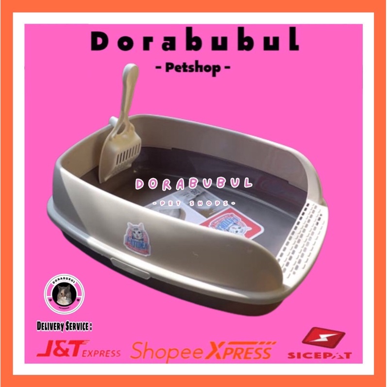Dorabubul Pet Toilet Catidea Top Entry / Litter Box Kucing / Serok Pasir