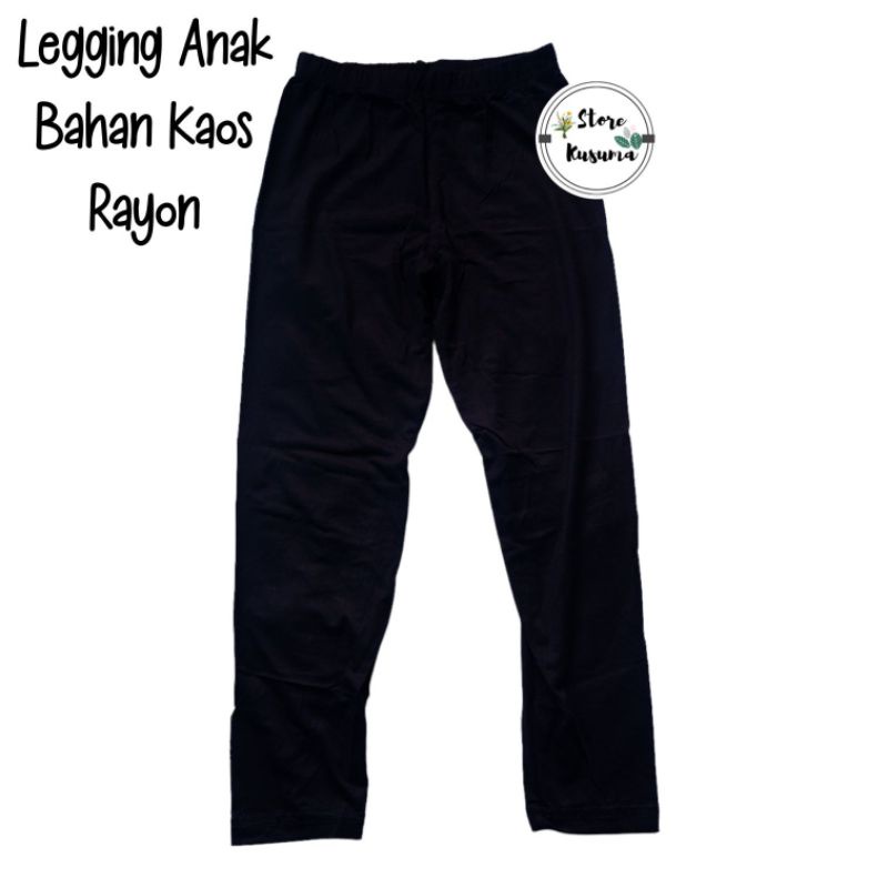 legging anak usia 5-10 tahun bahan kaos rayon